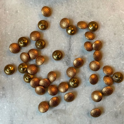 Vintage Brass Embossed Buttons