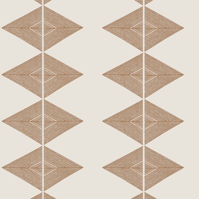 Thibaut Reflection Wallpaper in Ochre