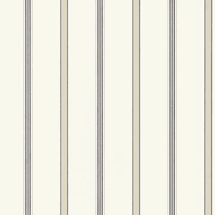 Anna French Dawson Stripe Wallpaper in Charcoal and Linen