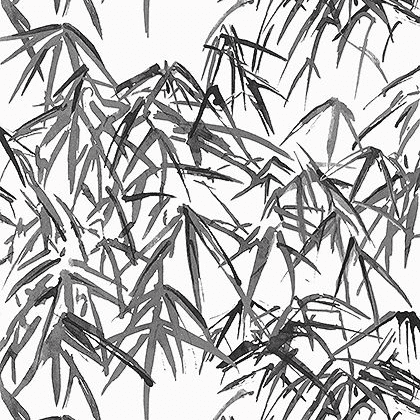 Anna French Kyoto Leaves Wallpaper in Black