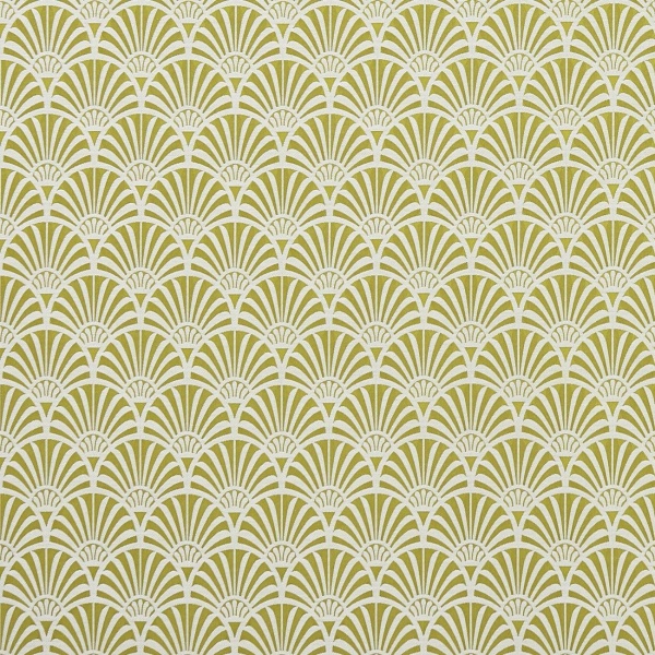Clarke and Clarke  Zellige Fabric in Chartreuse