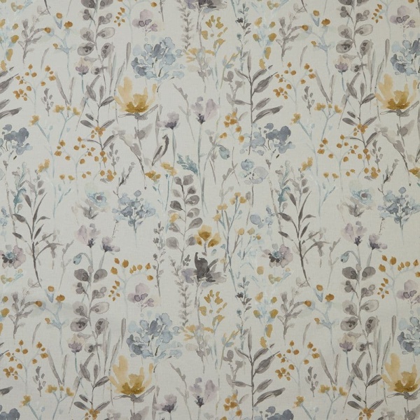 Iliv  Wild Flowers  Fabric  in Cornflower