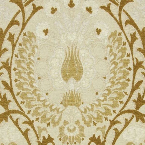Jim Dickens Isfahan Fabric in Cornsilk. 1.8 metres.