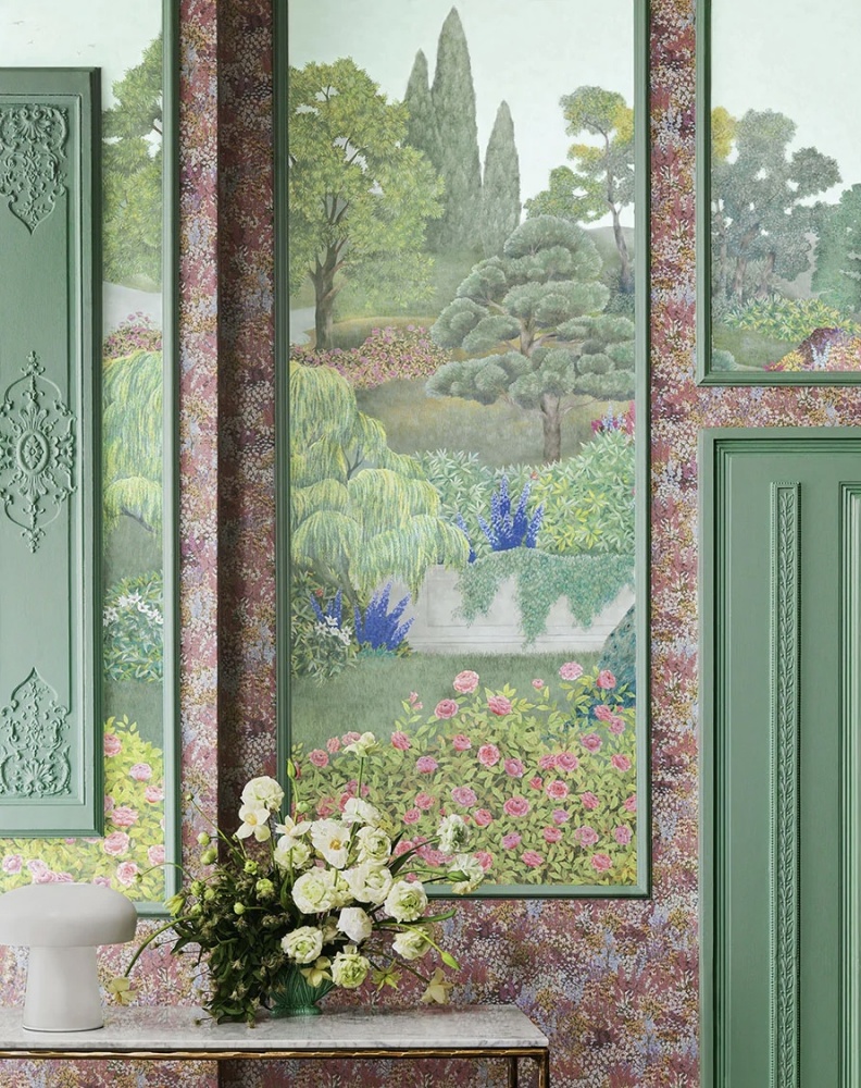 Cole & Son Idyll Wallpaper in Blush Pearl