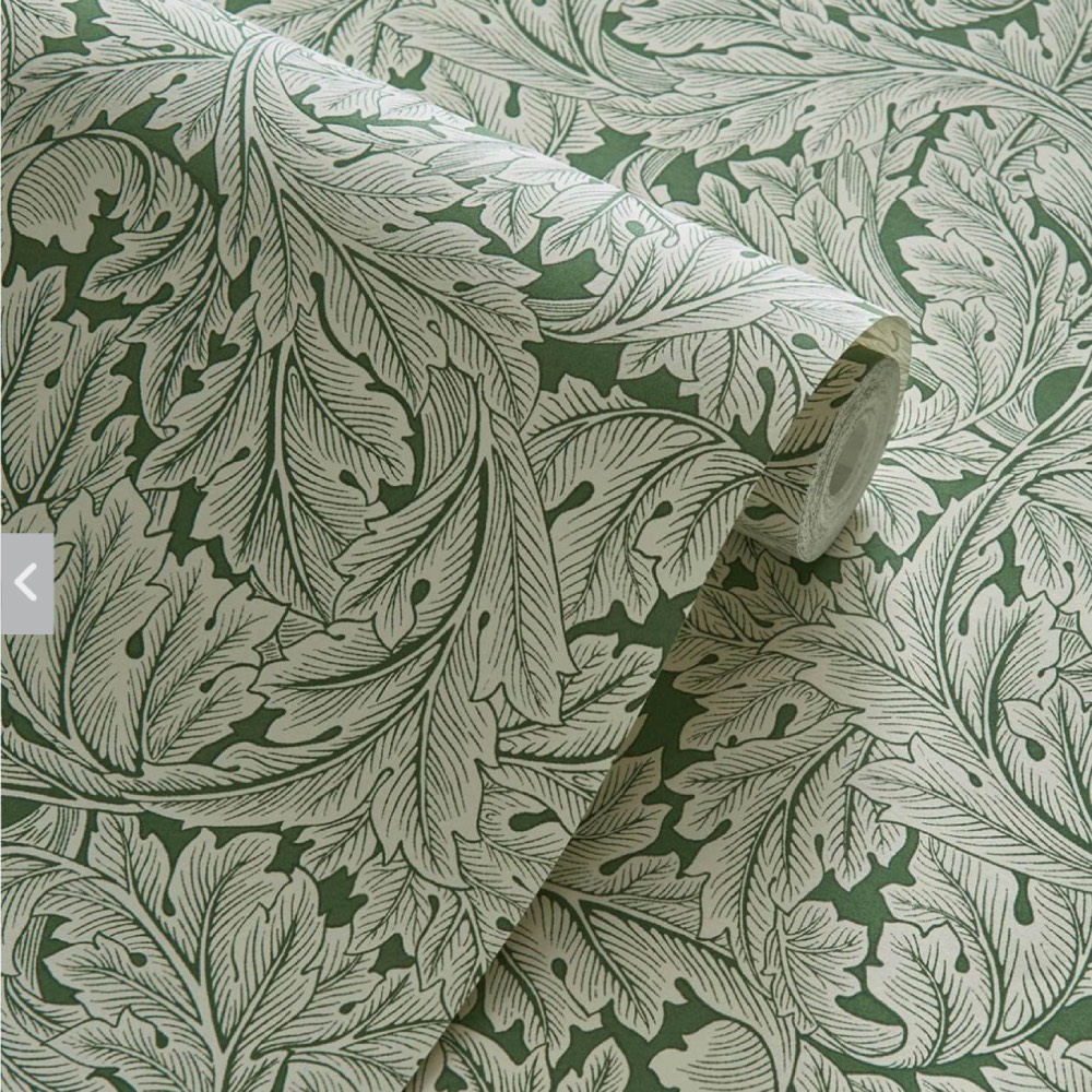 Clarke & Clarke Acanthus Wallpaper in Teal