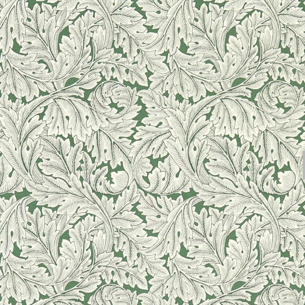 Clarke & Clarke Acanthus Wallpaper in Sage