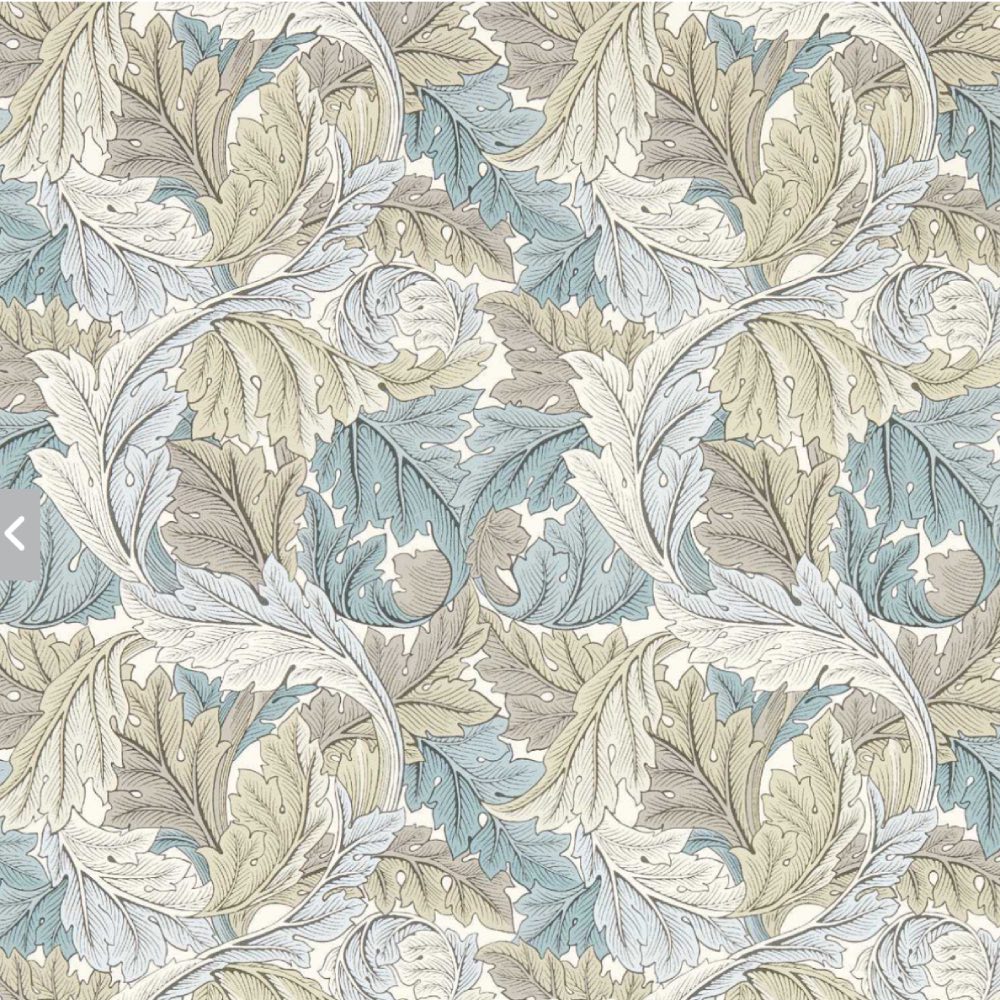 Clarke & Clarke Acanthus Wallpaper in Slate/Dove