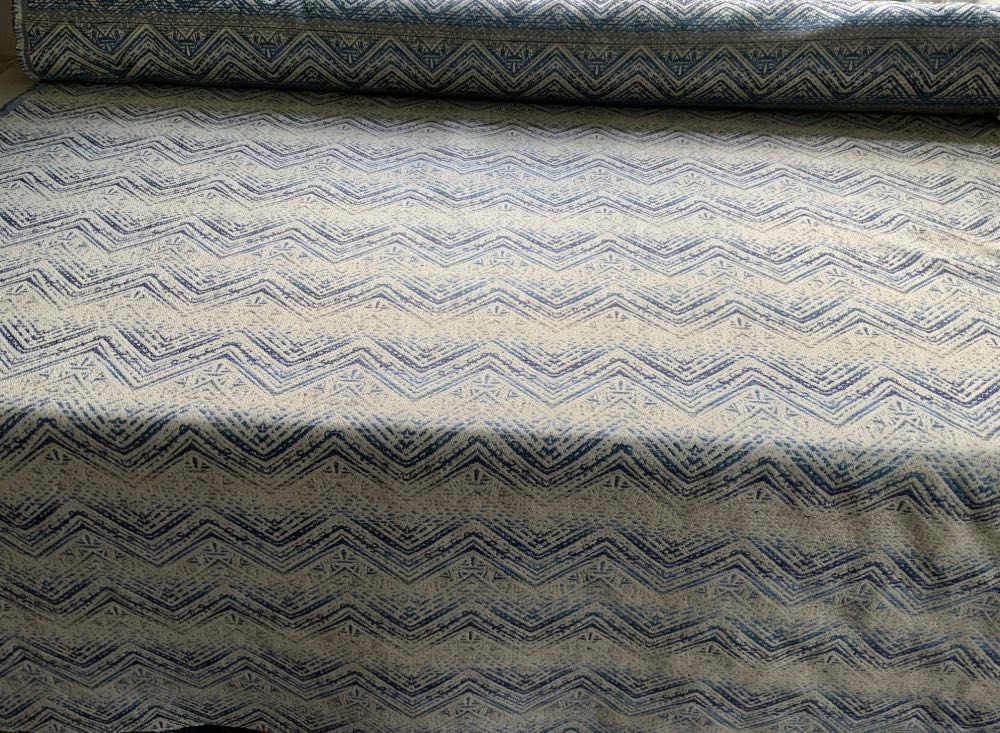 Blue Weave Heavy Fabric