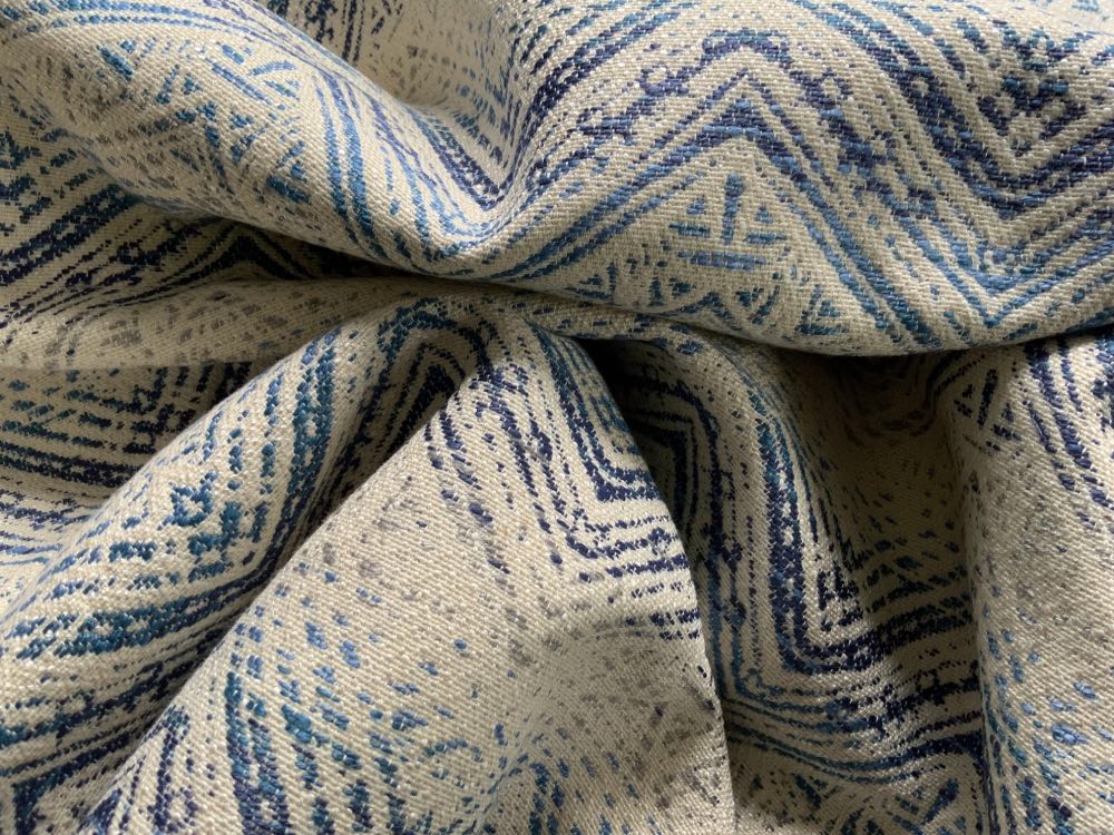 Blue Weave Heavy Fabric