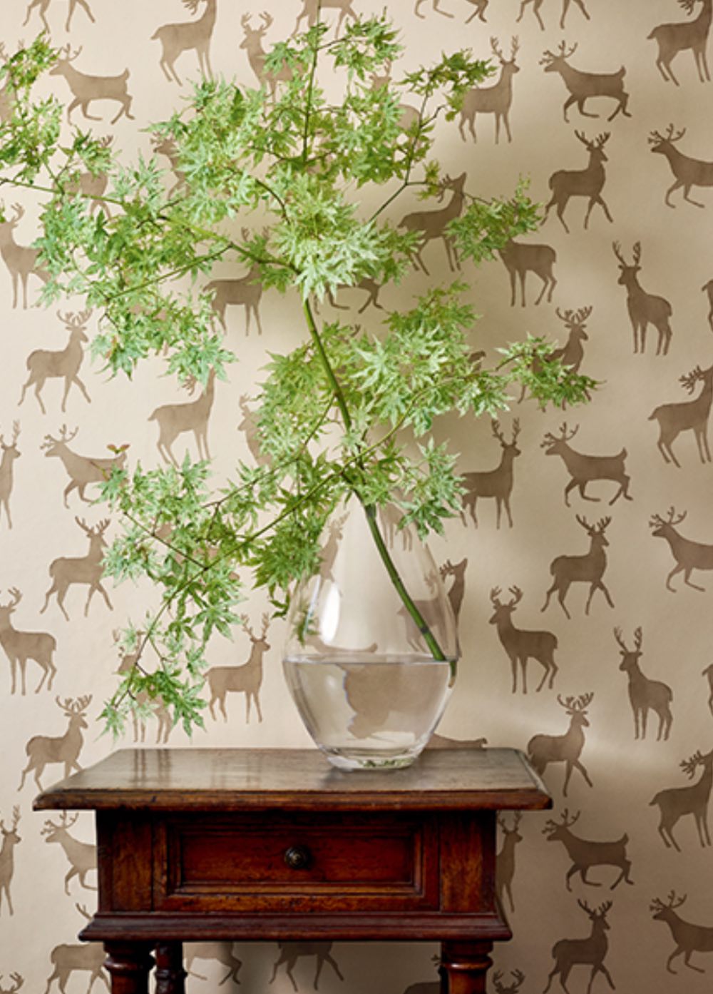 Thibaut Bucks Wallpaper in Camel