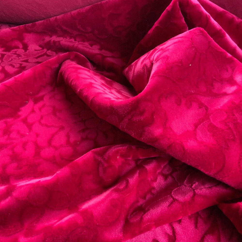 Designers Guild Cabochon Mohair Velvet in Ruby