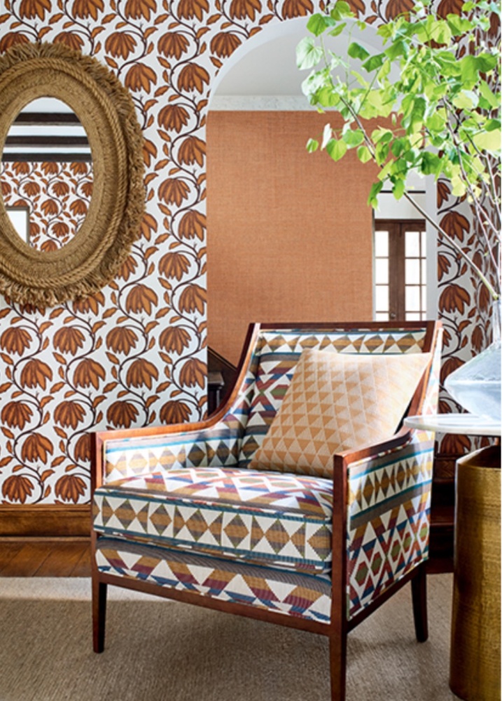 Thibaut Desert Flower Wallpaper in Sunbaked