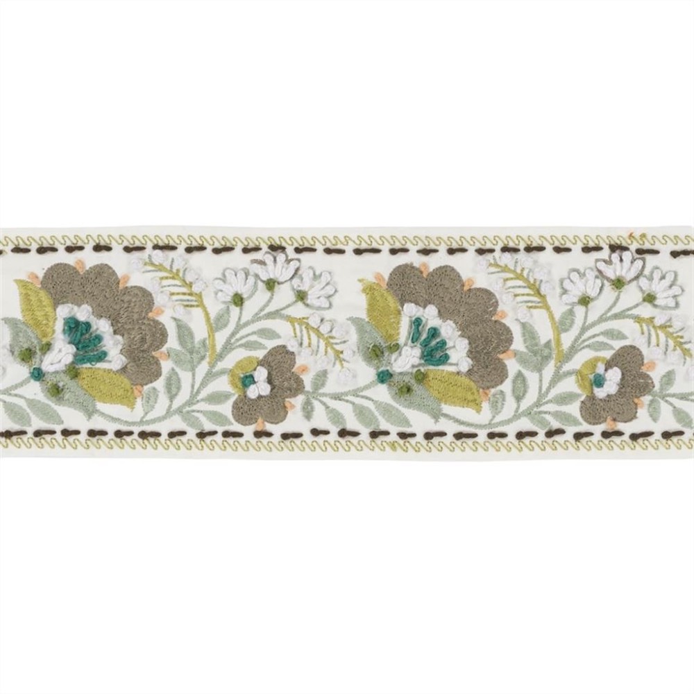 Designers Guild Enamel Flower Braid in Celadon