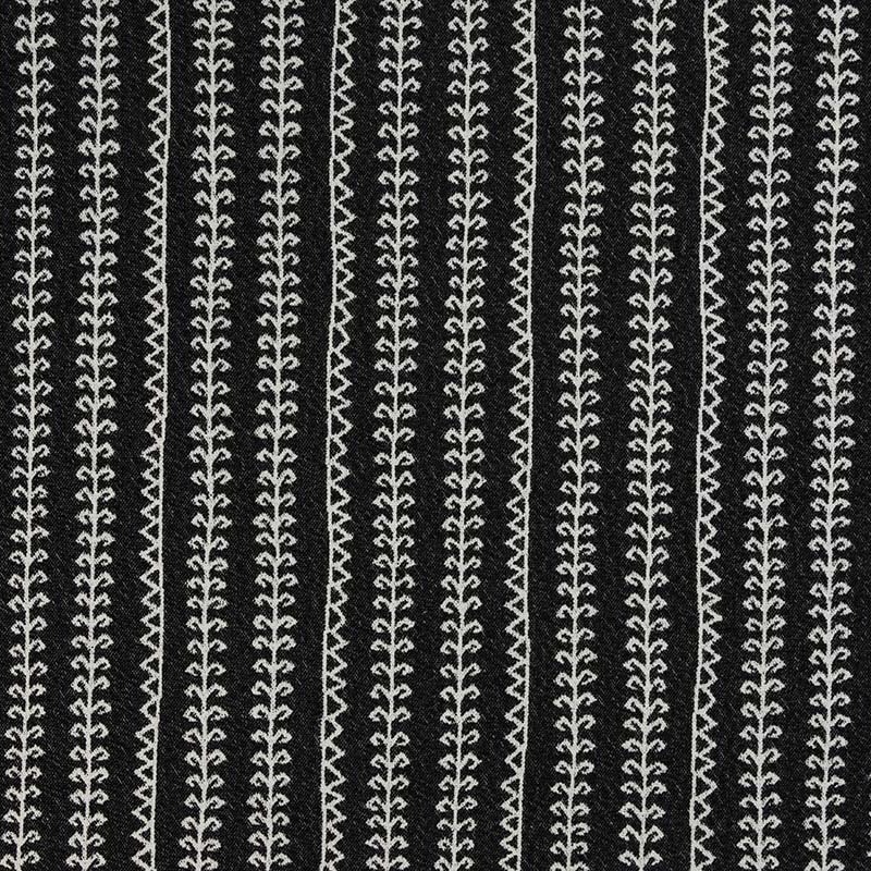 Kit Kemp Little Weed Fabric in Charcoal