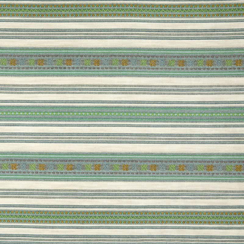 Kit Kemp Romany Weave Double Width Fabric in Aqua