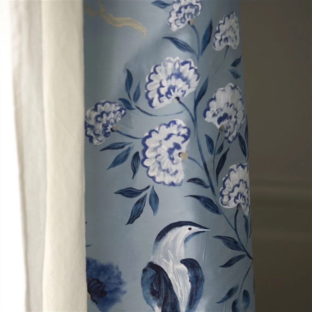 Designers Guild Jacaranda Silk in Charcoal