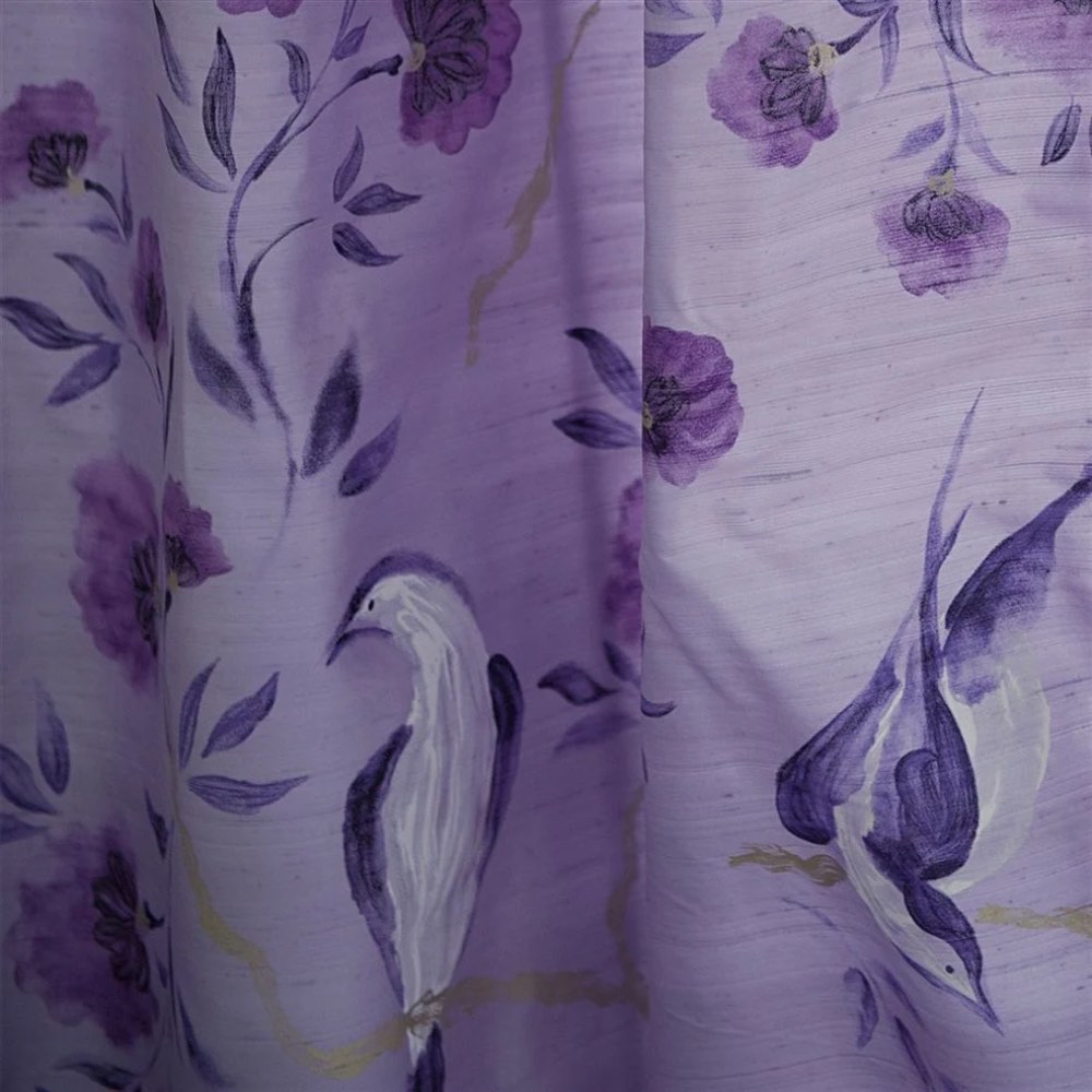 Designers Guild Jacaranda Silk in Charcoal