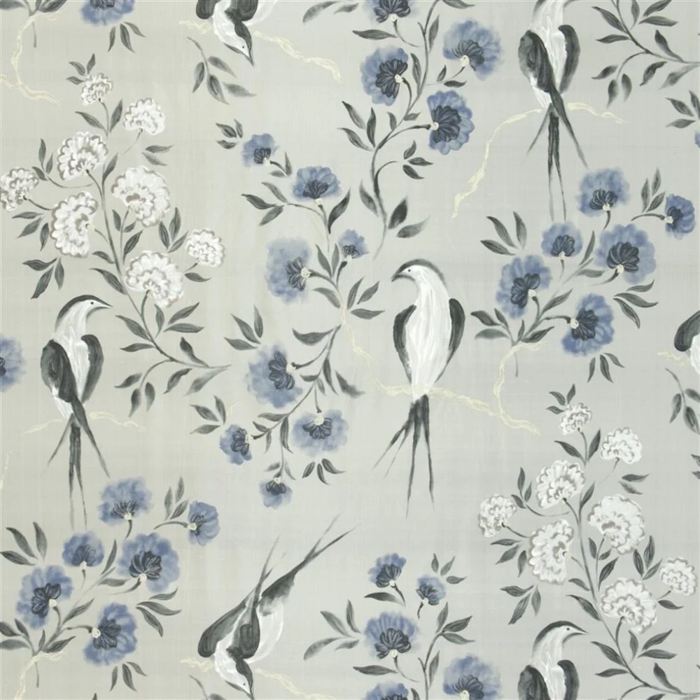 Designers Guild Jacaranda Silk in Charcoal