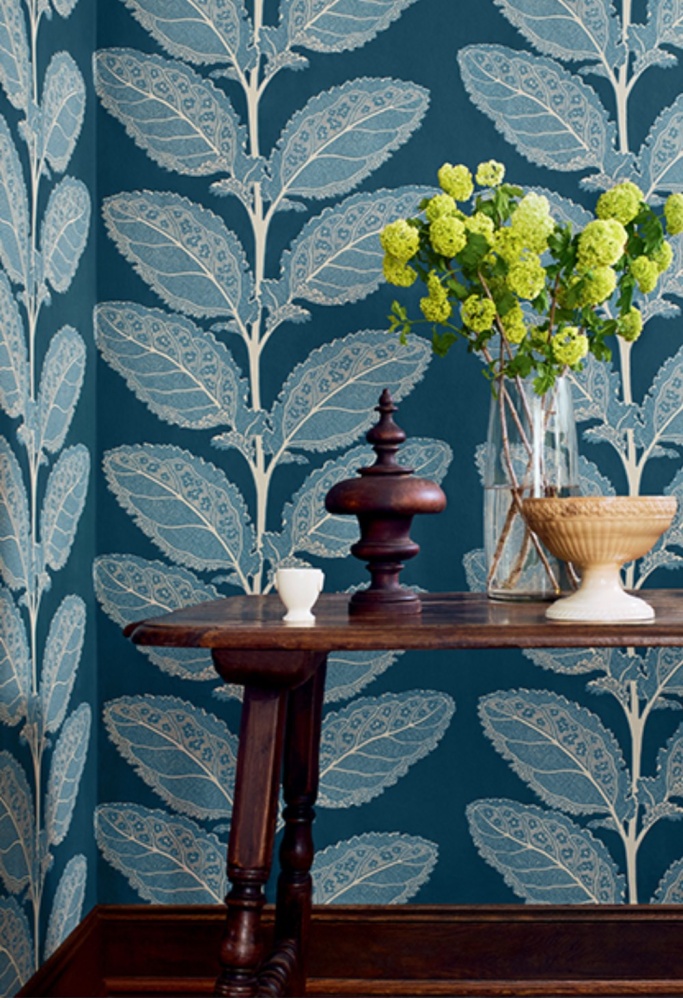 Thibaut Lacinato Wallpaper in Ochre & Mineral