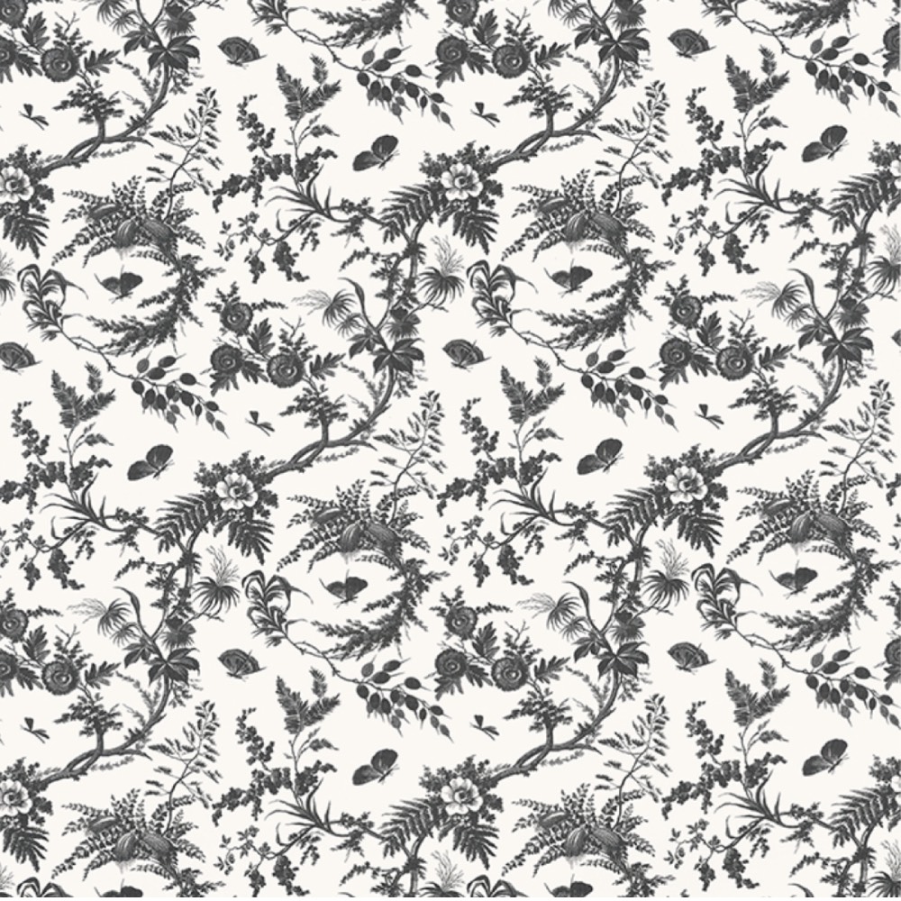 Anna French Newlands Toile Fabric in Black