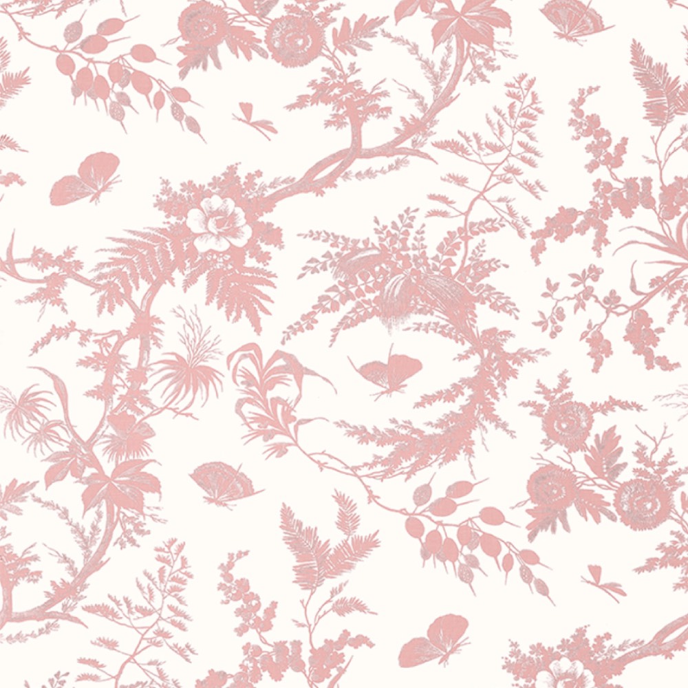 Anna French Newlands Toile Wallpaper in Blush