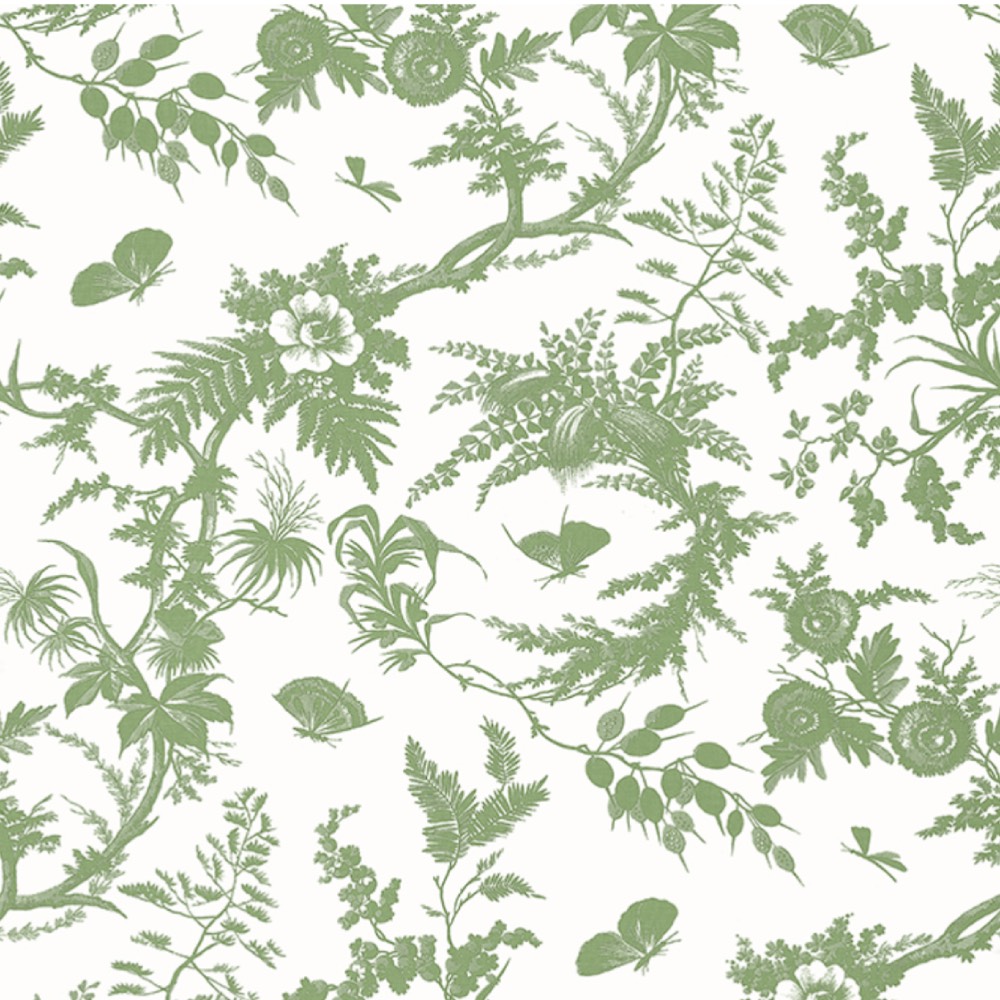Anna French Newlands Toile Wallpaper in Green