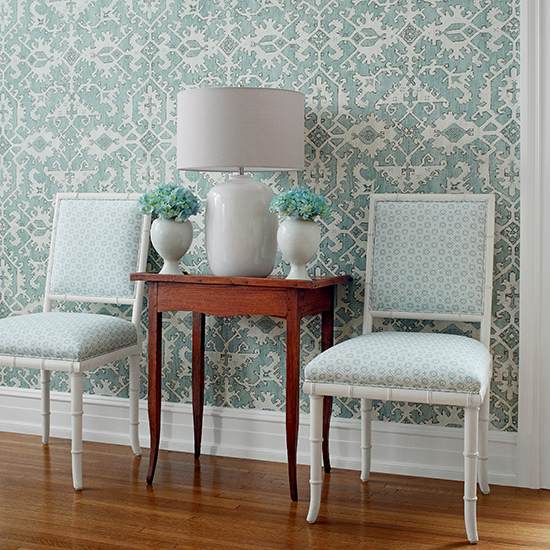 Anna French Pontorma Wallpaper in Robins Egg