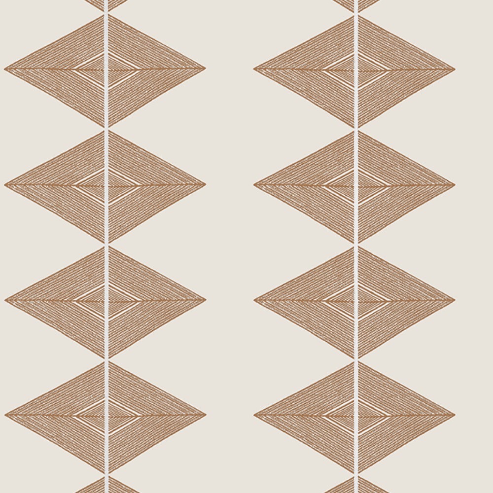 Thibaut Reflection Wallpaper in Ochre