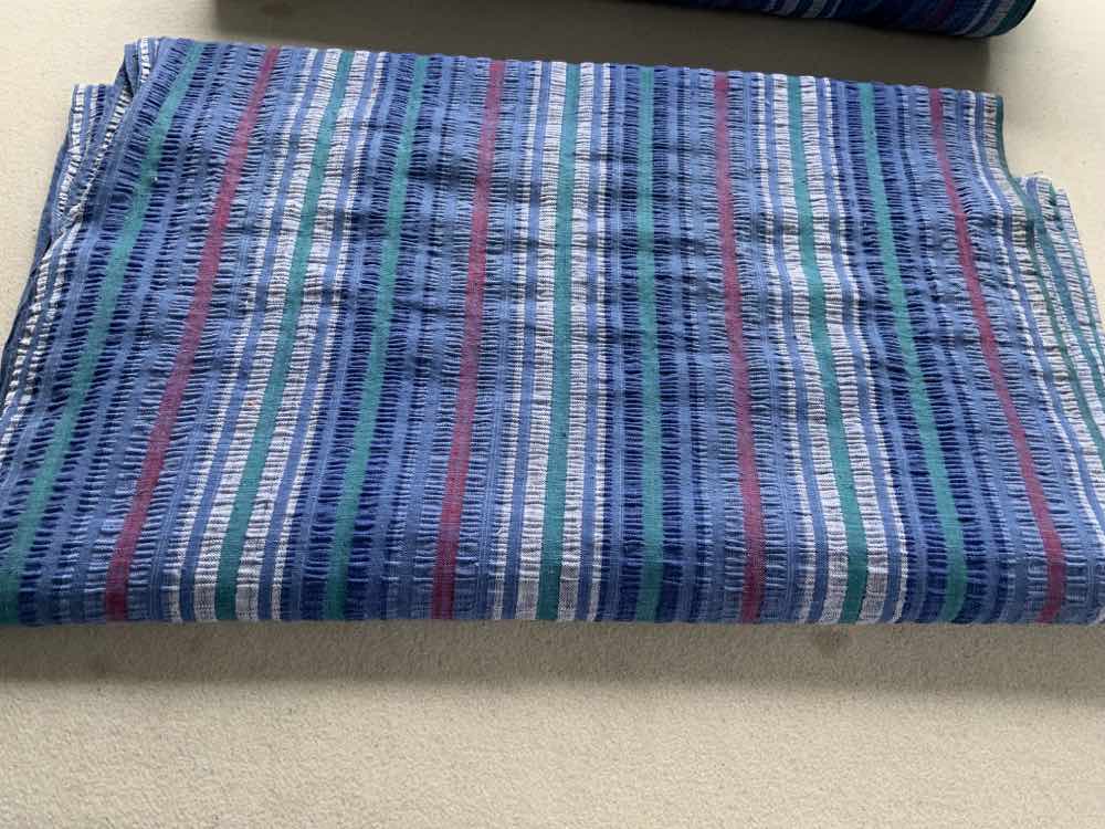 Genuine Vintage Hand Loom Indian Cotton Seersucker