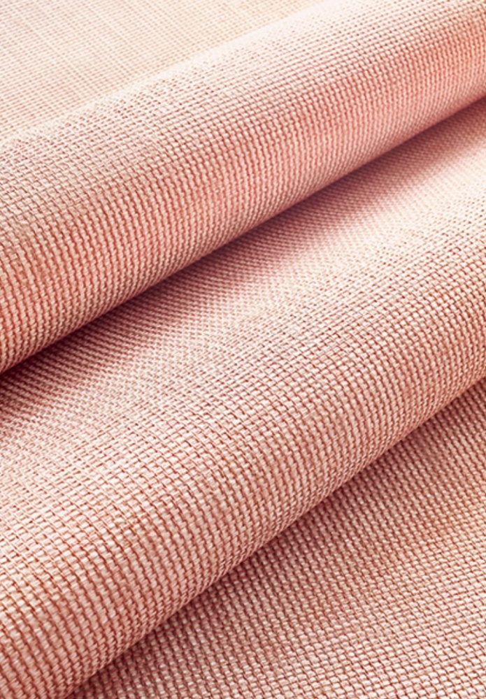 Thibaut Straw Jute Wallpaper in Coral