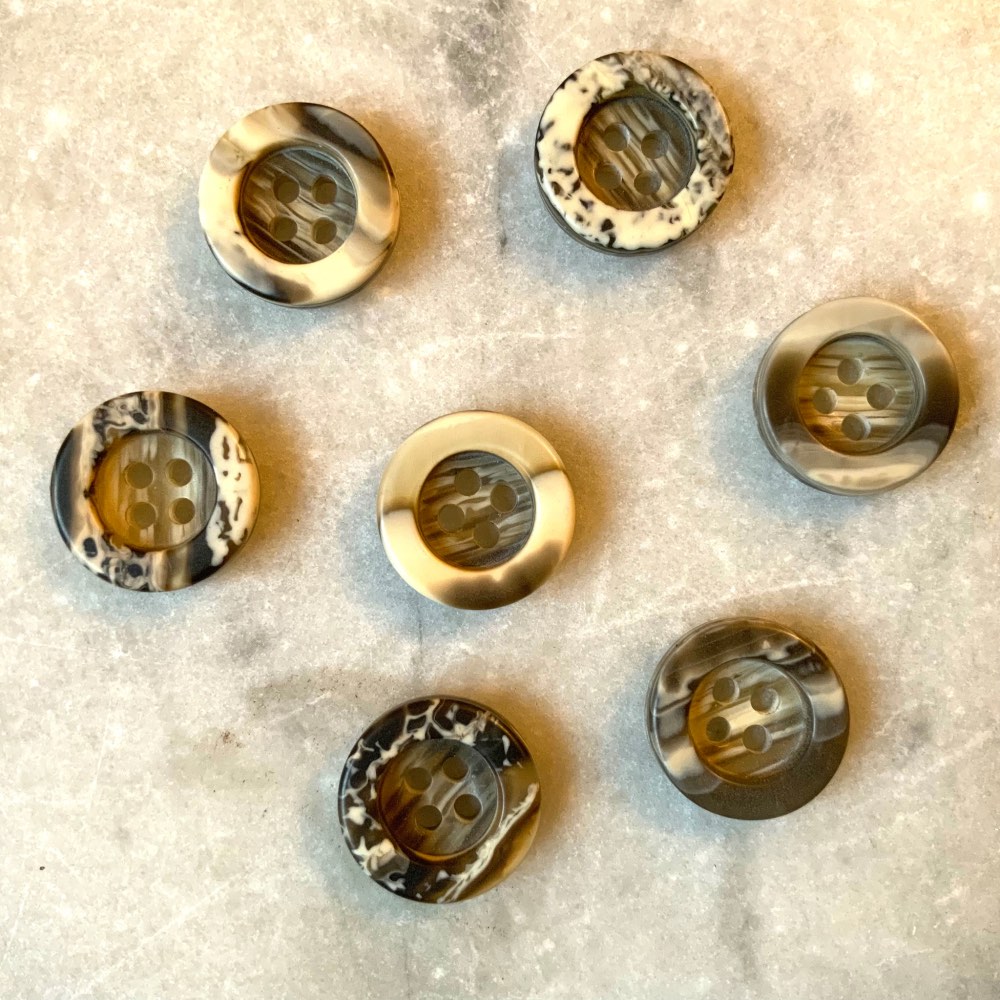 Vintage Tortoiseshell Design Buttons