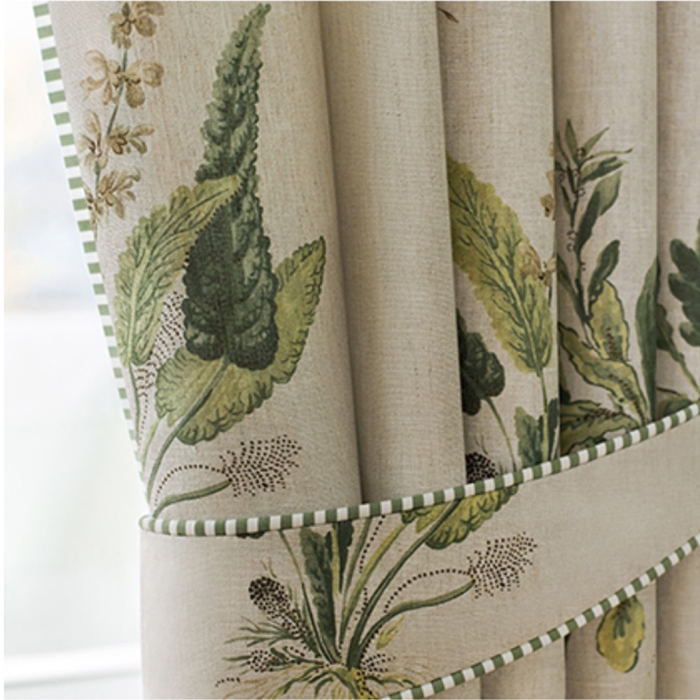 Anna French Woodland Fabric in Green and Blush