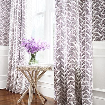 Anna French Bloomsbury Square Wallpaper in Plum