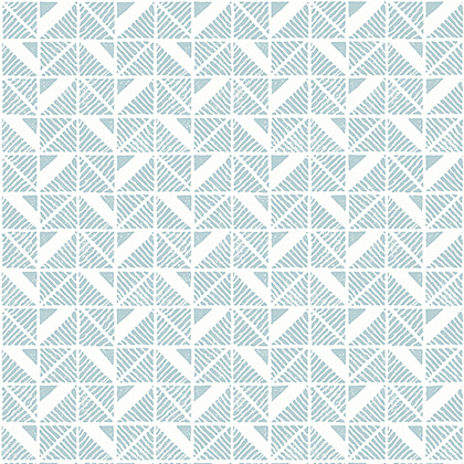 Anna French Bloomsbury Square Wallpaper in Soft Blue