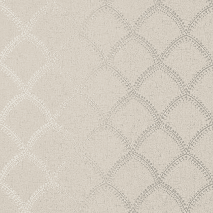 Anna French Burmese Wallpaper in Metallic on Taupe