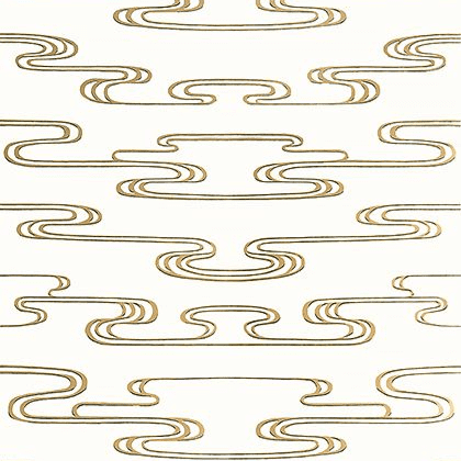 Anna French Cloudwater  Wallpaper in Metallic Gold
