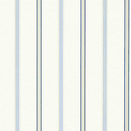 Anna French Dawson Stripe Wallpaper in Blue and White