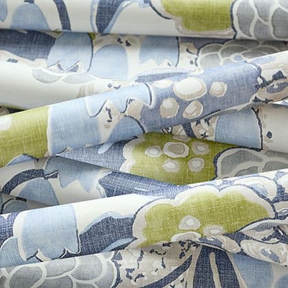 Anna French Laura  Wallpaper in Citrus and Blue