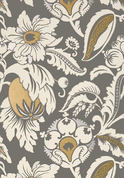 Anna French Mallorca Wallpaper in Charcoal