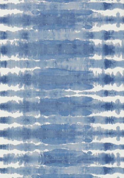 Anna French Margate Wallpaper in Blue on White