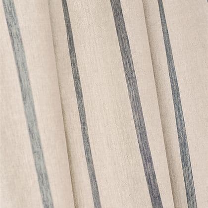 Anna French Sailing Stripe Linen in Natural and Slate