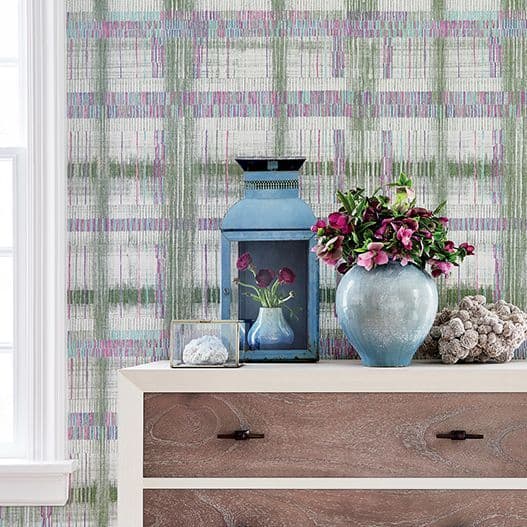 Anna French Takao Weave  Wallpaper in Green