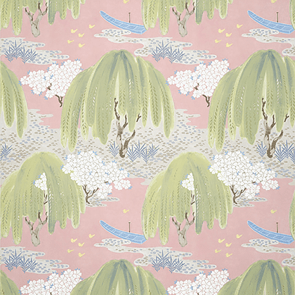 Anna French Willow Tree Wallpaper in Blush