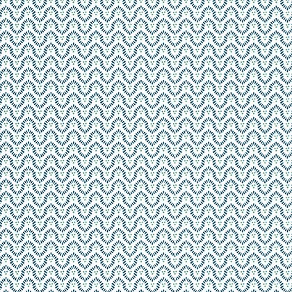 Anna French Wynford  Wallpaper in Navy on White