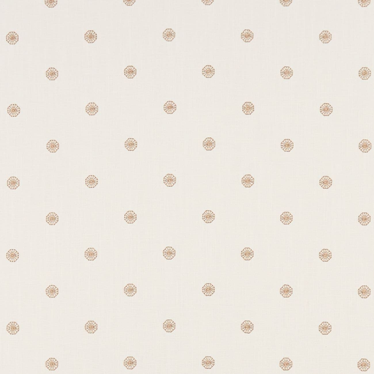 Clarke and Clarke Esta Fabric in Gold/Ivory