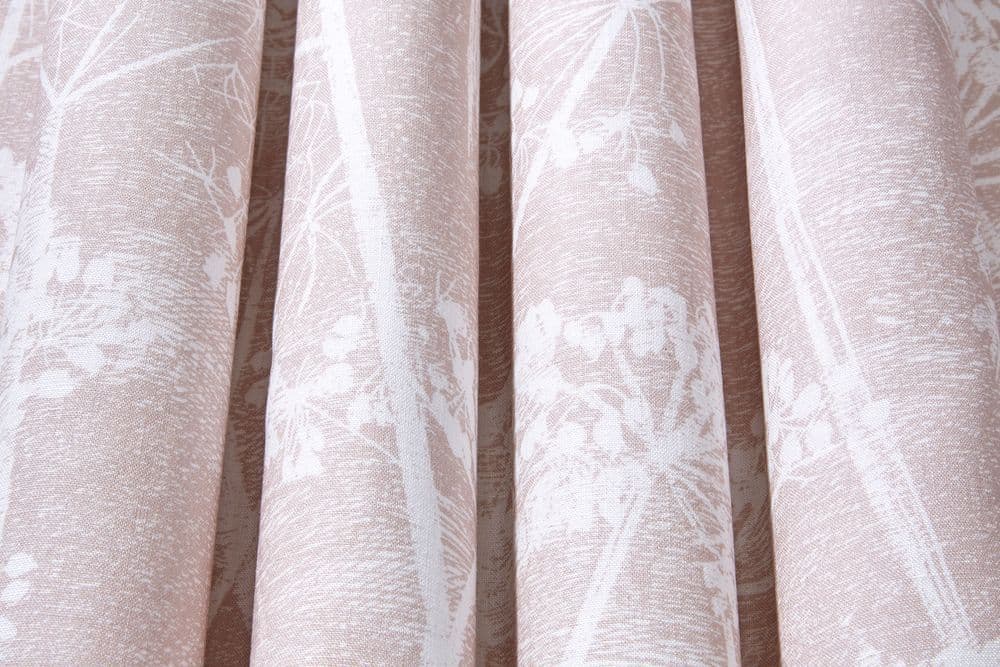 Cole and Son Cow Parsley Linen Fabric in Ballet Slipper