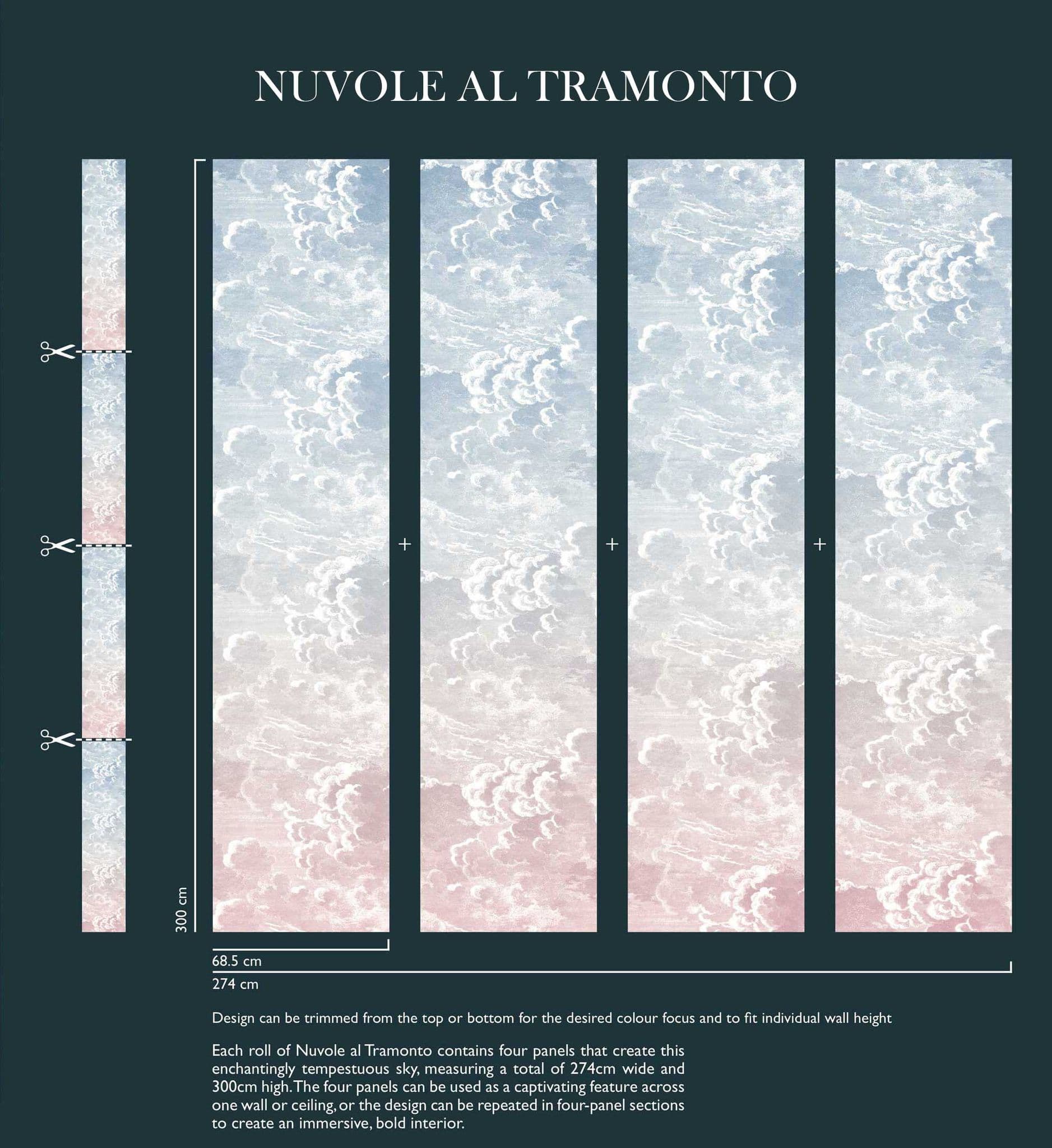 Cole & Son Nuvole al Tramonto Wallpaper 114/3007