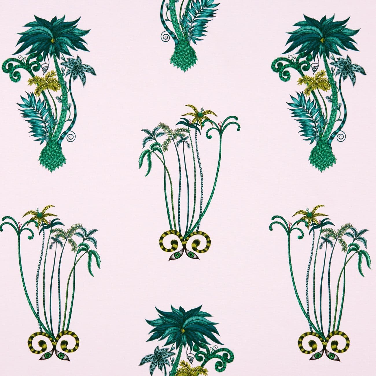 Emma Shipley Jungle Palms Wallpaper in Pink