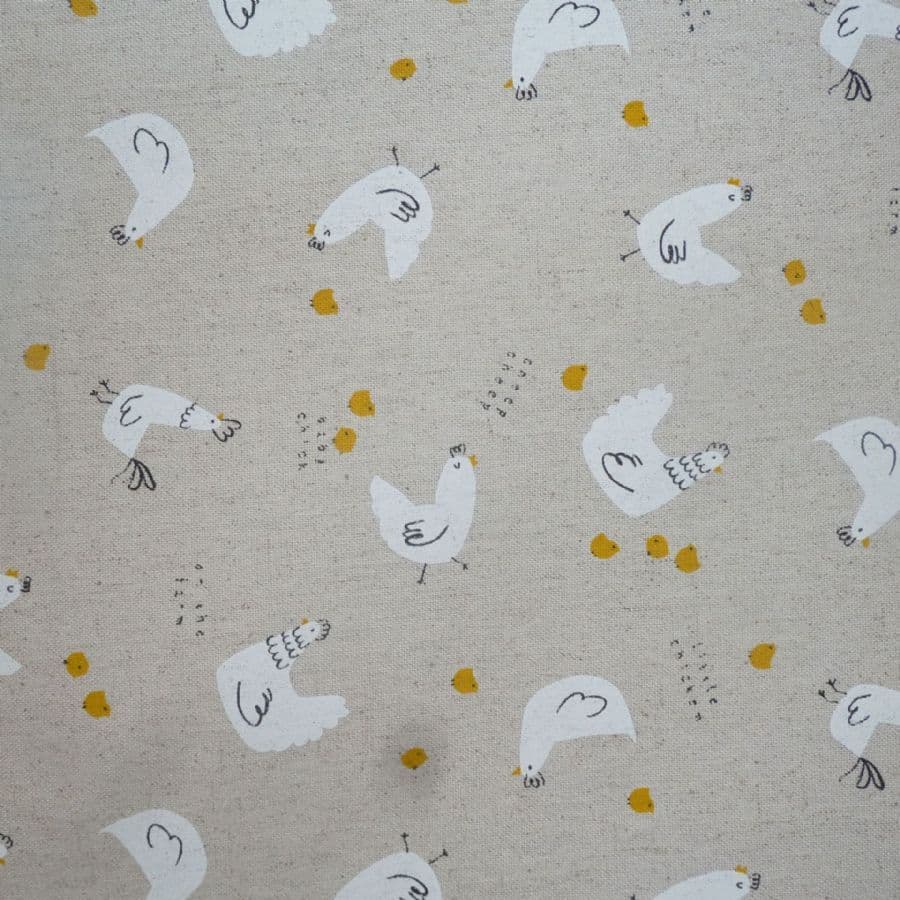Hens Yellow Double Width French Linen.