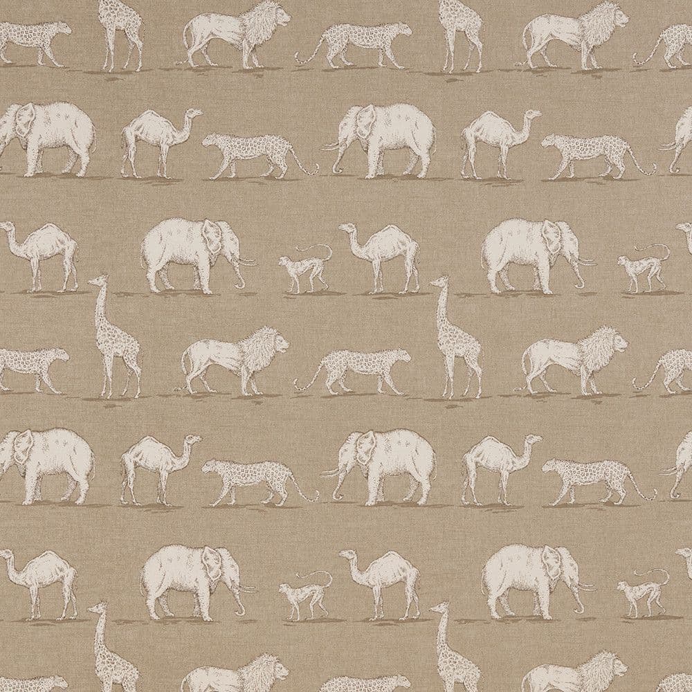 Iliv Prairie Animals Fabric  in Almond